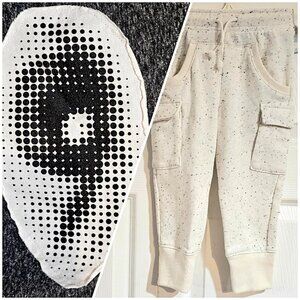 NWT Unisex Kids Outfit in Size 2/3 - Nununu Eye Patch Top, Cargo Joggers